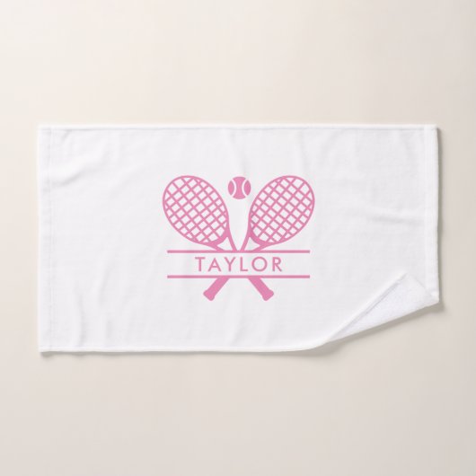 Gepersonaliseerde Tennis Rackets Motief Sport Elke Handdoek (Handdoek)