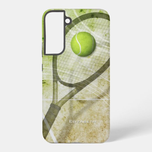 gepersonaliseerde tennis samsung galaxy hoesje (Achterkant)