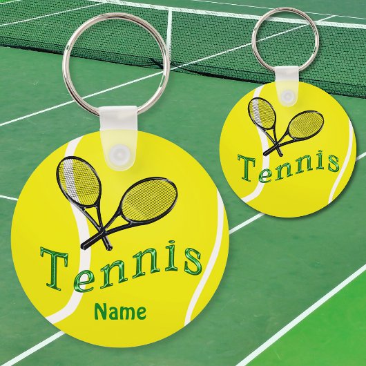 Gepersonaliseerde Tennis Sleutelhanger Tennis Team