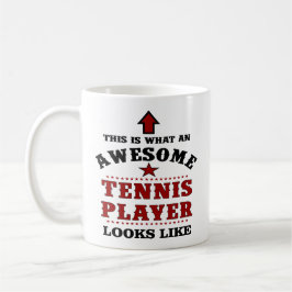 Gepersonaliseerde Tennis Speler Gift Koffiemok