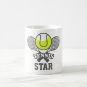 Gepersonaliseerde Tennis Star Coffee Mok (Center)