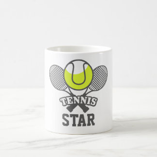 Gepersonaliseerde Tennis Star Coffee Mok