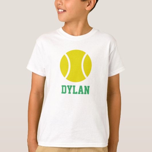 Gepersonaliseerde Tennis T-Shirt (Voorkant)