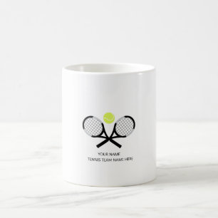 Gepersonaliseerde Tennis Team Gift Koffiemok