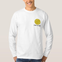 Gepersonaliseerde tennisbal geborduurd Shirt