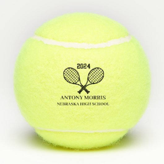 Gepersonaliseerde tennisbal - Team Ball Tennisballen (Achterkant)