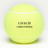 Gepersonaliseerde tennisbal voor coach tennisballen (Achterkant)