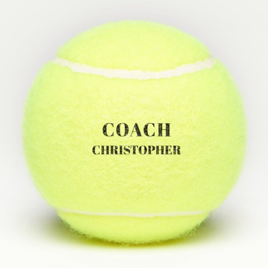 Gepersonaliseerde tennisbal voor coach tennisballen (Achterkant)