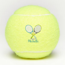 Gepersonaliseerde tennisracket en bal tennisballen