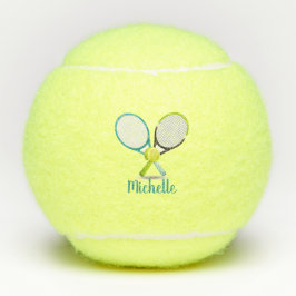 Gepersonaliseerde tennisracket en bal tennisballen