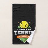 Gepersonaliseerde Tennisser NAAM Varsity Toernooi Bad Handdoek (Handdoek)