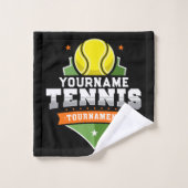 Gepersonaliseerde Tennisser NAAM Varsity Toernooi Bad Handdoek (Wasdoekje)