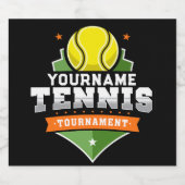 Gepersonaliseerde Tennisser NAAM Varsity Toernooi Bier Etiket (Enkel label)