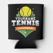 Gepersonaliseerde Tennisser NAAM Varsity Toernooi Blikjeskoeler (Voorkant)