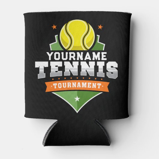 Gepersonaliseerde Tennisser NAAM Varsity Toernooi Blikjeskoeler (Voorkant)