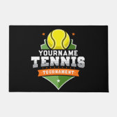 Gepersonaliseerde Tennisser NAAM Varsity Toernooi Deurmat (Voorkant)