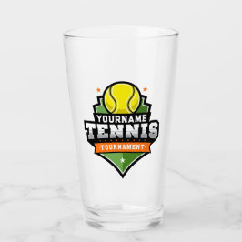 Gepersonaliseerde Tennisser NAAM Varsity Toernooi Glas