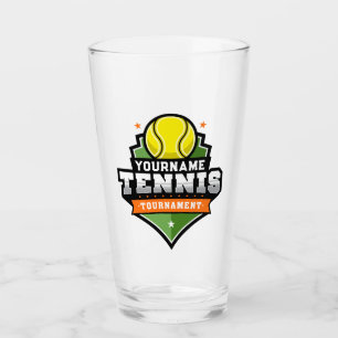 Gepersonaliseerde Tennisser NAAM Varsity Toernooi Glas
