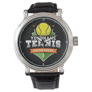 Gepersonaliseerde Tennisser NAAM Varsity Toernooi Horloge