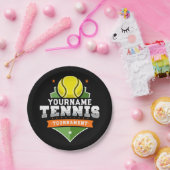 Gepersonaliseerde Tennisser NAAM Varsity Toernooi Papieren Bordje (Feest)