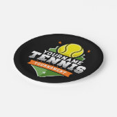 Gepersonaliseerde Tennisser NAAM Varsity Toernooi Papieren Bordje (Gekanteld)