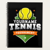 Gepersonaliseerde Tennisser NAAM Varsity Toernooi Planner (Voorkant)