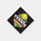 Gepersonaliseerde Tennisser NAAM Varsity Toernooi Servet (Hoek)