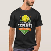 Gepersonaliseerde Tennisser NAAM Varsity Toernooi T-shirt (Voorkant)