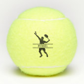 Gepersonaliseerde Tennisspeler met als aangepaste  Tennisballen (Voorkant)