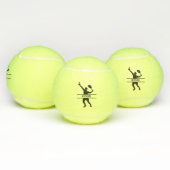 Gepersonaliseerde Tennisspeler met als aangepaste  Tennisballen (Multi)