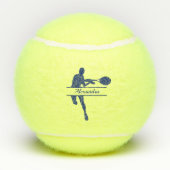 Gepersonaliseerde Tennisspeler met als aangepaste  Tennisballen (Achterkant)