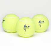 Gepersonaliseerde Tennisspeler met als aangepaste  Tennisballen (Multi)