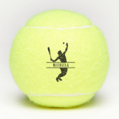 Gepersonaliseerde Tennisspeler met als aangepaste Tennisballen (Voorkant)