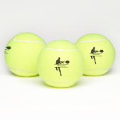 Gepersonaliseerde Tennisspeler met als aangepaste Tennisballen (Multi)