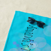 Gepersonaliseerde tentakels van octopus met bellen strandlaken (In situ)