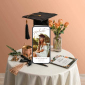 Gepersonaliseerde terracotta foto Boho Afstuderen Kaart