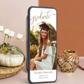 Gepersonaliseerde terracotta foto Boho Afstuderen Kaart