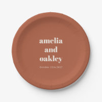 Gepersonaliseerde Terracotta Roest Herfst Retro br