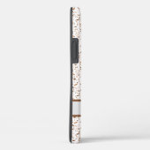 Gepersonaliseerde Terrazzo Bruin en Beige en Wit Case-Mate iPhone Case (Achterkant / Rechts)
