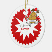 Gepersonaliseerde Terrier Dog Keepomwille Ornament (Links)