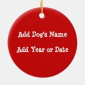 Gepersonaliseerde Terrier Dog Keepomwille Ornament (Achterkant)
