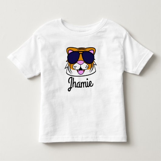 Gepersonaliseerde Terrific Tiger Kinder Shirts (Voorkant)