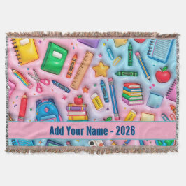 Gepersonaliseerde terug naar school 2026 deken