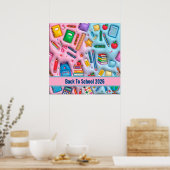 Gepersonaliseerde terug naar school 2026 poster (Keuken)