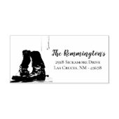 Gepersonaliseerde terugkeer adres stempel laarzen (Afrduk)