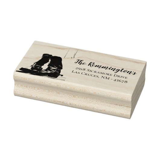 Gepersonaliseerde terugkeer adres stempel laarzen (Stempel)