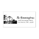 Gepersonaliseerde terugkeer adres stempel Sunset B (Afrduk)
