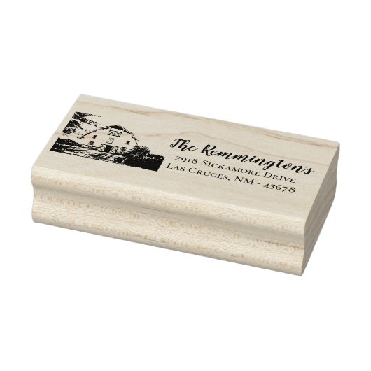 Gepersonaliseerde terugkeer adres stempel Sunset B (Stempel)