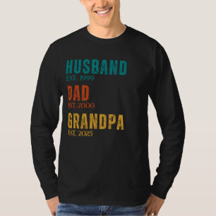 Gepersonaliseerde test. Jaren echtgenoot vader opa T-shirt