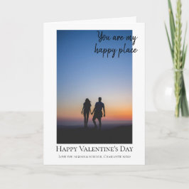 Gepersonaliseerde Tevreden Valentijnse het Malplaa Feestdagen Kaart